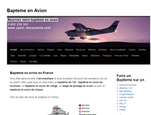 Tablet Screenshot of baptemeenavion.com